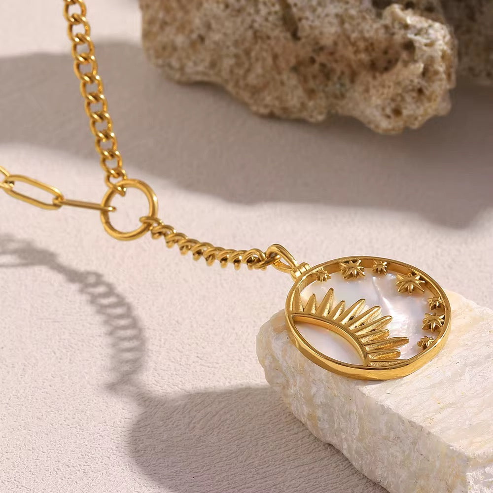Sun Pendant Necklace