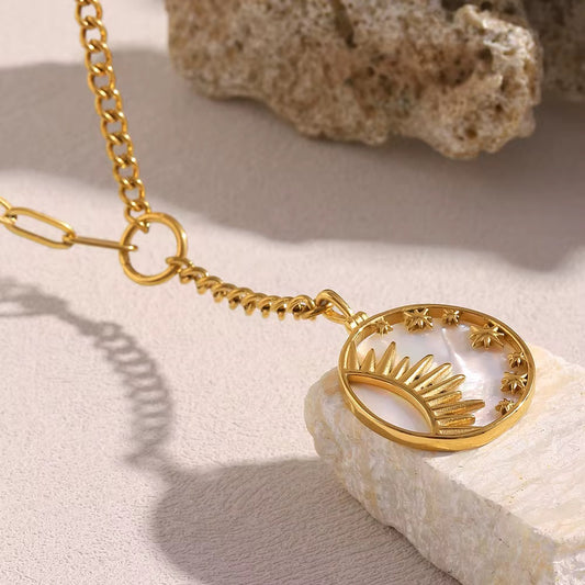Sun Pendant Necklace